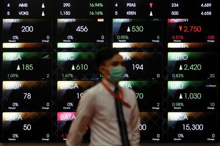 Indonesia stocks lower at close of trade; IDX Composite Index down 1.59%