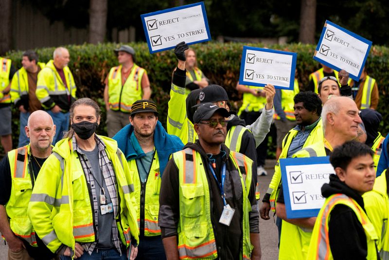 Factbox-From Boeing to FedEx, US labor unions flex muscle