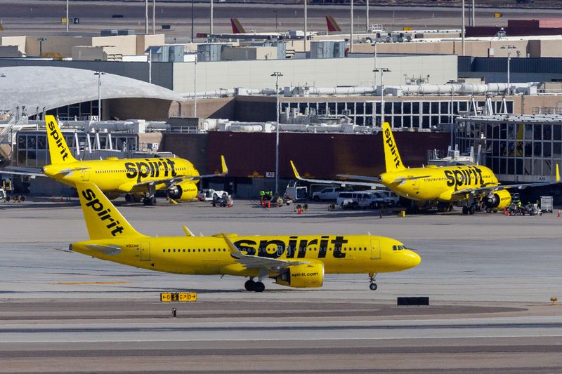 Spirit Airlines shares plunge on report of potential bankruptcy filing