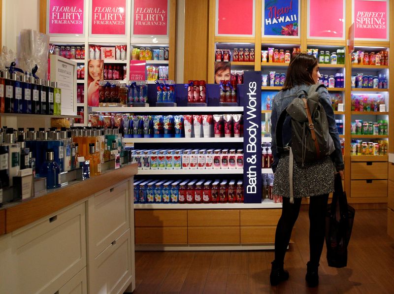 Bath & Body Works forecasts smaller drop in annual sales on strong holiday demand