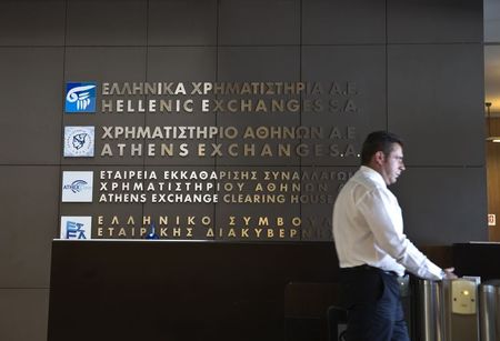 Greece stocks higher at close of trade; Athens General Composite up 0.41%