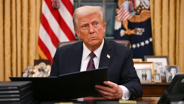 Trump makes appearances at several Inaugural Balls around DC after jam-packed first day as POTUS